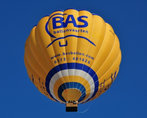 Luchtballon boven Amsterdam