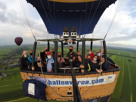 Ballonvaart Oudewater naar Benschop met BAS Ballon