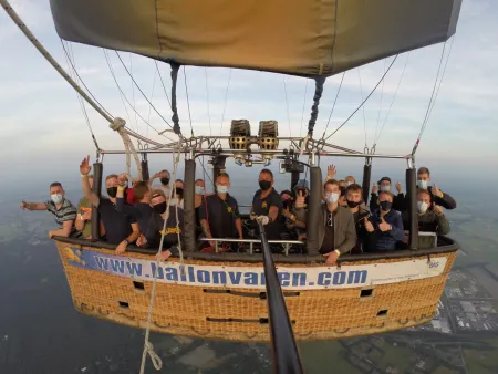 Ballonvaart met prive groep vanaf Nieuw Heeten