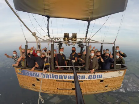 Ballonvaart met prive groep vanaf Nieuw Heeten