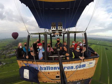 Ballonvaart Oudewater naar Benschop met BAS Ballon