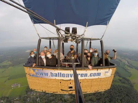 Ballonvaart Ommen naar Lemele met BAS Ballon