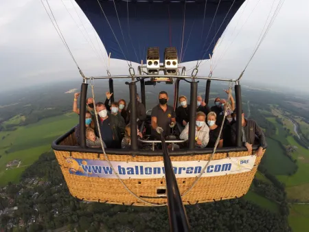 Ballonvaart Ommen naar Lemele met BAS Ballon