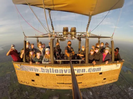 Ballonvaren in Amersfoort naar Voorthuizen