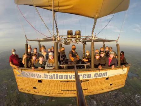 Ballonvaren in Amersfoort naar Voorthuizen