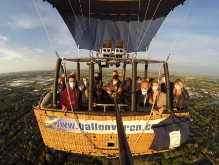 Ballonvaart boven Noord Holland vanaf Alkmaar