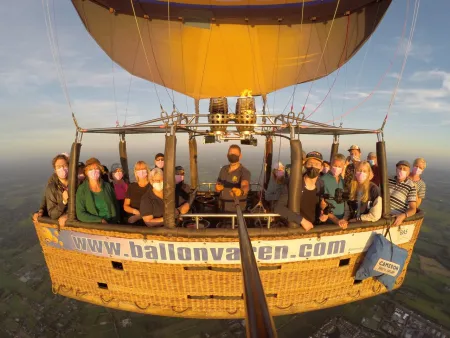 Ballonvaren in Amersfoort naar Voorthuizen