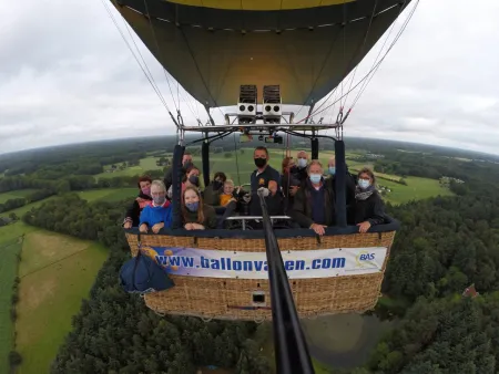Ballonvaart vanaf het Gelderse Laren naar Hengelo