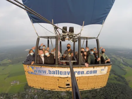 Ballonvaart Ommen naar Lemele met BAS Ballon