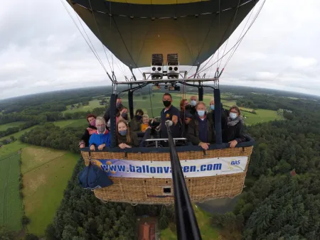 Ballonvaart vanaf het Gelderse Laren naar Hengelo