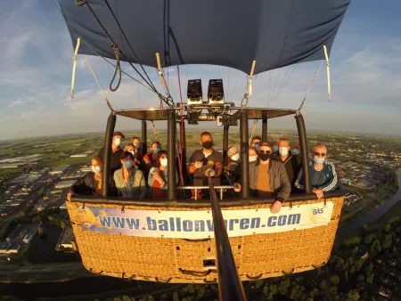 Ballonvaart boven Noord Holland vanaf Alkmaar