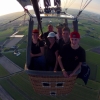 Blokhutwinkel luchtballon boven Noord Holland