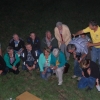 Champagne doop na de ballonvaart