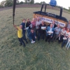 Groepsfoto-ballonvaarders